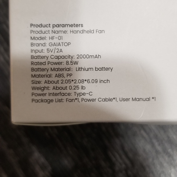 Personal cordless fan - Picture 2 of 6